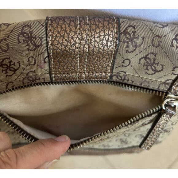 Vintage Guess Y2K 90s 2000s Studded Hand Shoulder Bag Purse Monogram Crossbody - Picture 6 of 14